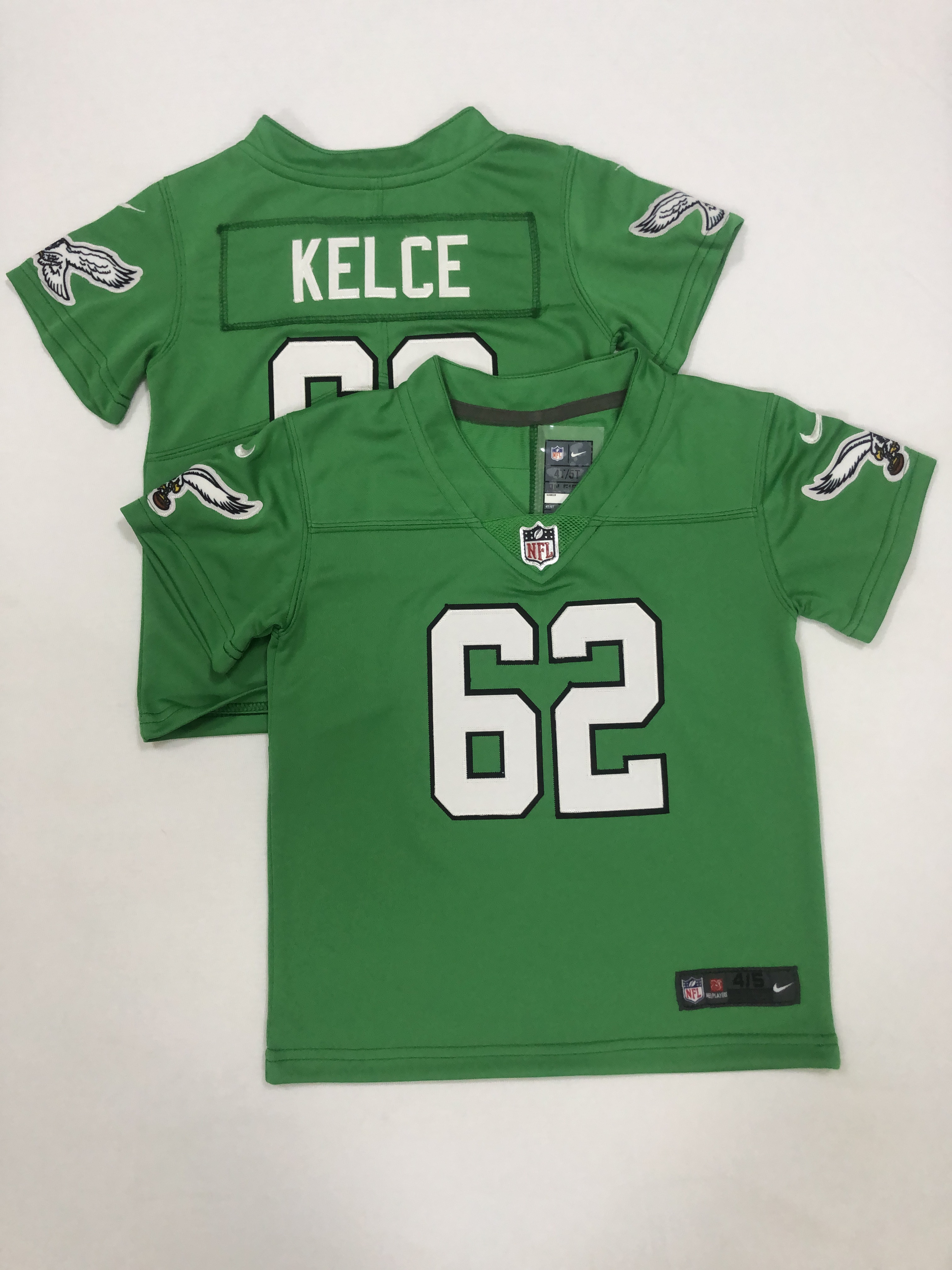 2023 Philadelphia Eagles 62 Kelce Nike Green Alternate limited Toddler NFL Jersey
